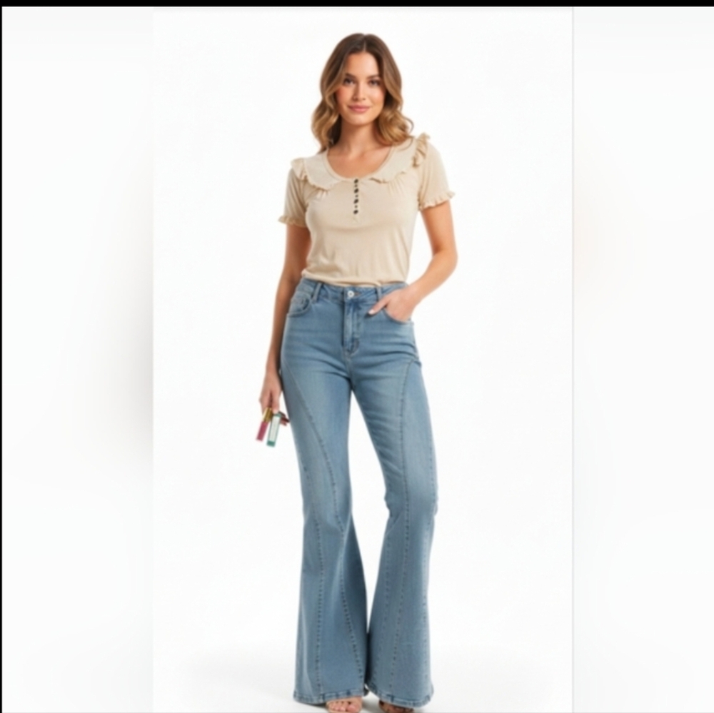 The Ultimate Retro Chic: Easel Jeans, Pol Top NWOT Bundle